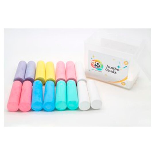 Go Create Jumbo Chalk Bucket 15Pk - 5053526590017