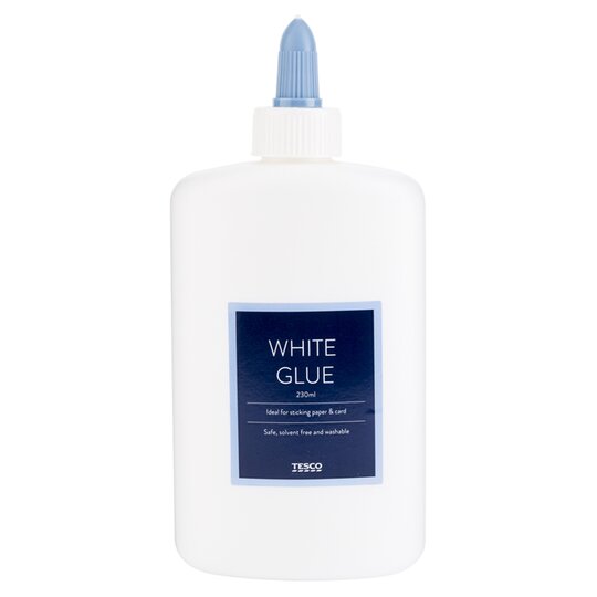 Tesco White Glue 230Ml-Replenish - 5054268991315