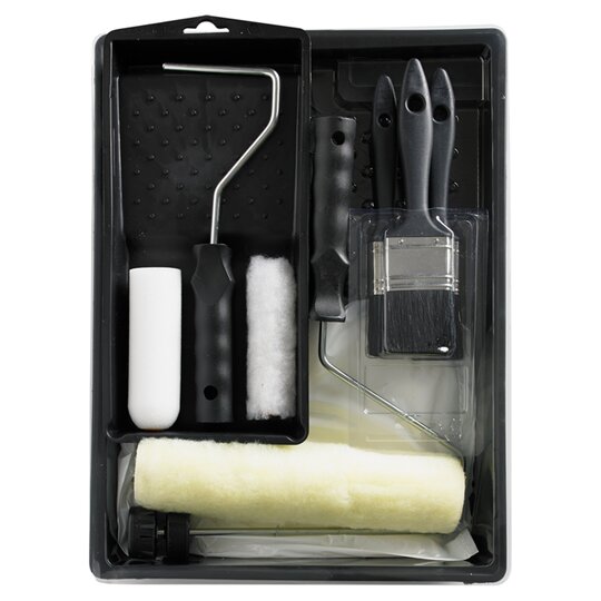 Tesco 12 Piece Paint Brush And Roller Kit - 5054269512335