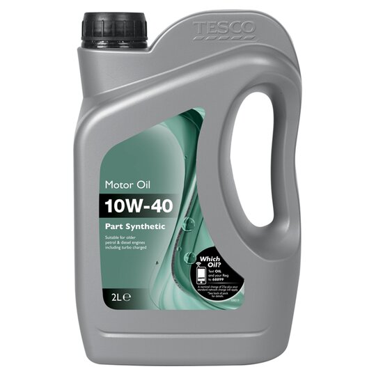 Tesco 10W40 Part Synthetic Oil 2L - 5054402022226