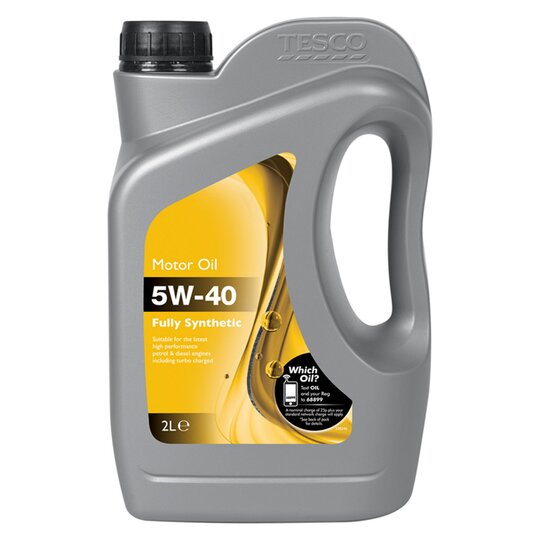 Tesco 5W40 Fully Synthetic Oil 2L - 5054402022325