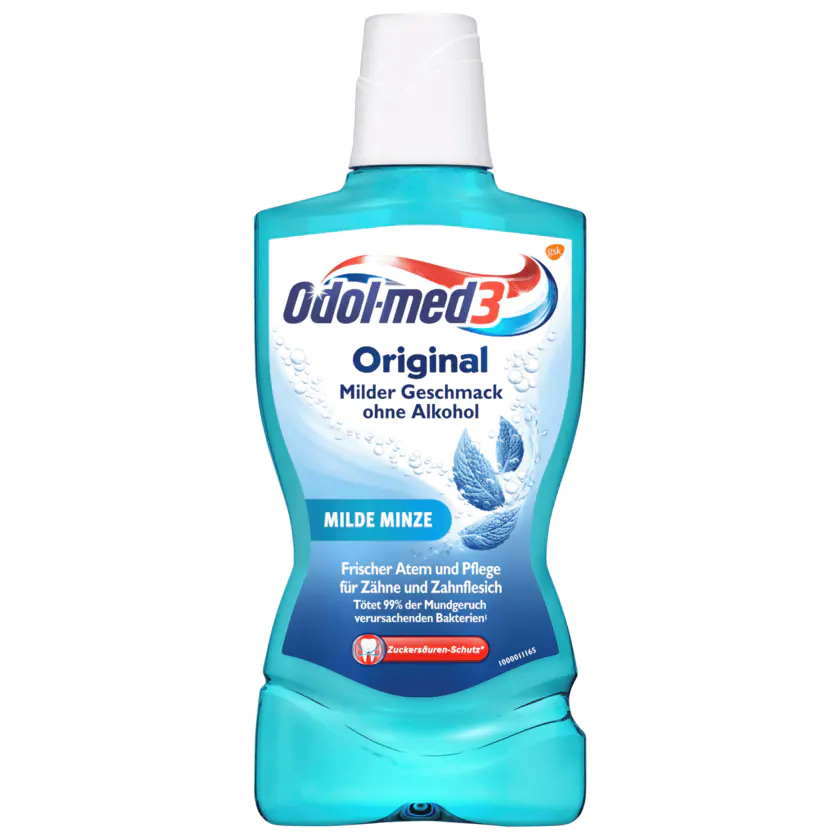 Odol-med3 Mundspülung Original Milde Minze 500ml - 5054563052827