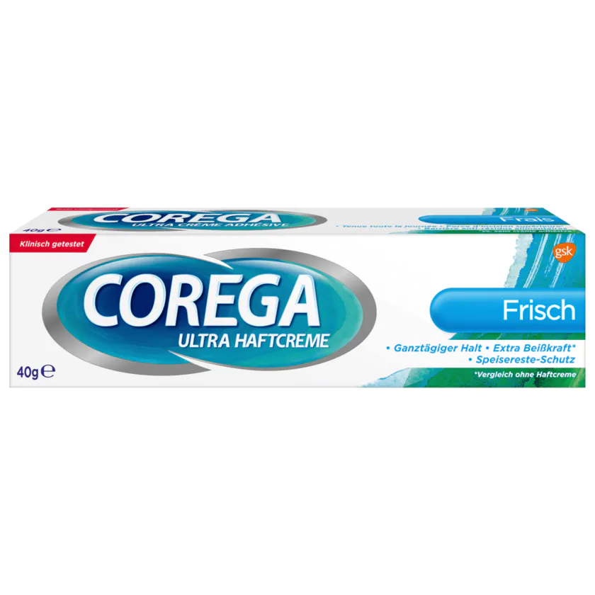 Corega Ultra Haftcreme 3D-Halt 40ml - 5054563067449