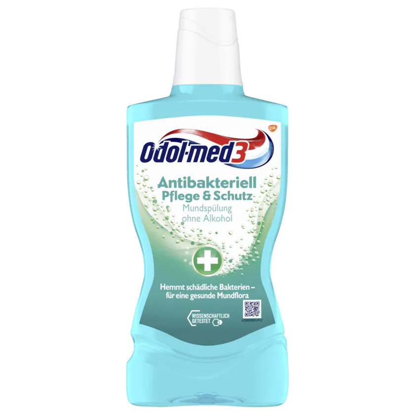 Odol-med3 Antibakteriell Mundspülung 500ml - 5054563101105
