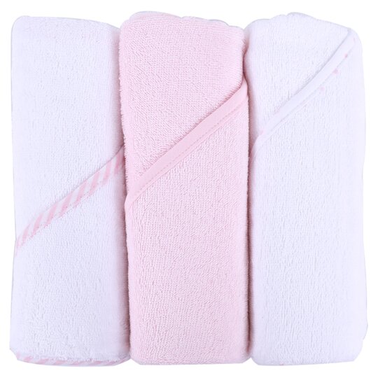 Fred&Flo 3 Pack Hooded Towel Pink - 5054775764617