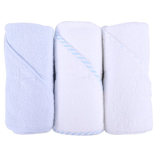 Fred&Flo 3 Pack Hooded Towel Blue - 5054775764624