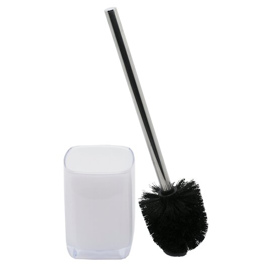 Tesco Cube Toilet Brush And Holder White - 5054775768912