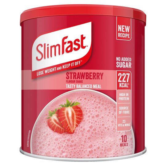 Slimfast Strawberry Flavour Shake 365G - 5055967501874