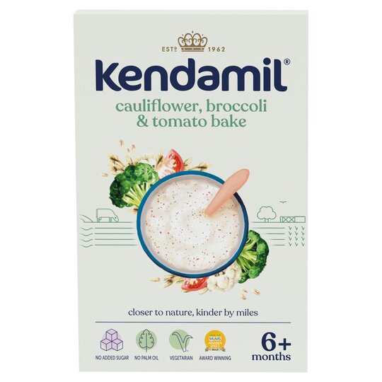 Kendamil 6 Month Plus Cauliflower Broccoli & Tomato Bake 150G - 5056000505163