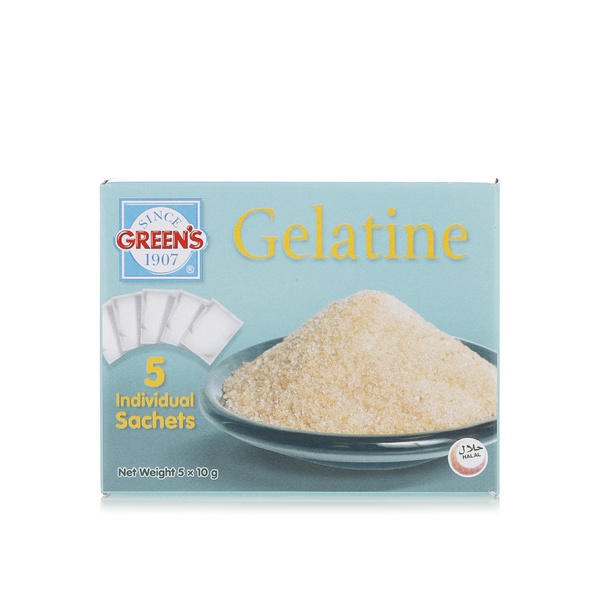 Green's plain gelatine sachets 5 x 10g - Waitrose UAE & Partners - 5056036502709