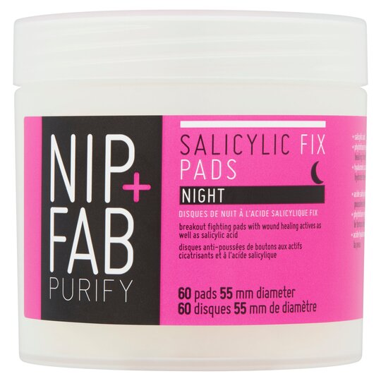 Nip+Fab Salicylic Fix Night 60 Pads - 5056217801126