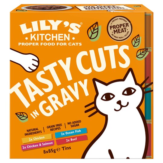 Lily's Kitchen Cat Tasty Cuts Mixed Multipack 8X85g - 5056273603252