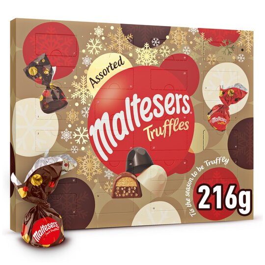 Maltesers Assorted Chocolate Truffles Advent Calendar 216G - 5056357905555