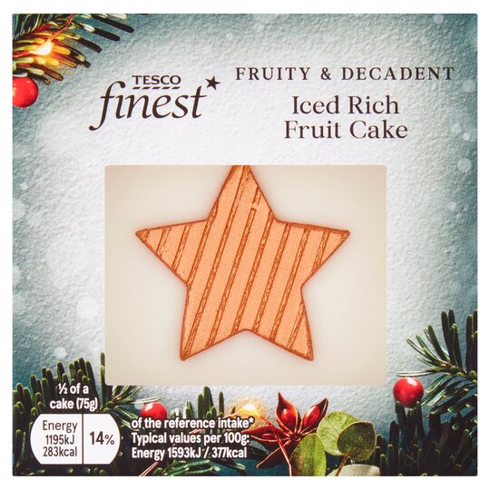 Tesco Finest Mini Iced Fruit Cake 150G - 5057008311633