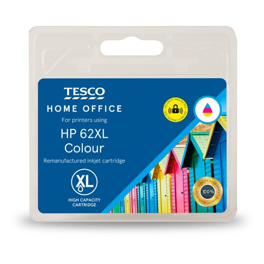 Tesco Remanufactured HP 62 XL Colour Ink Cartridge - 5057008711020