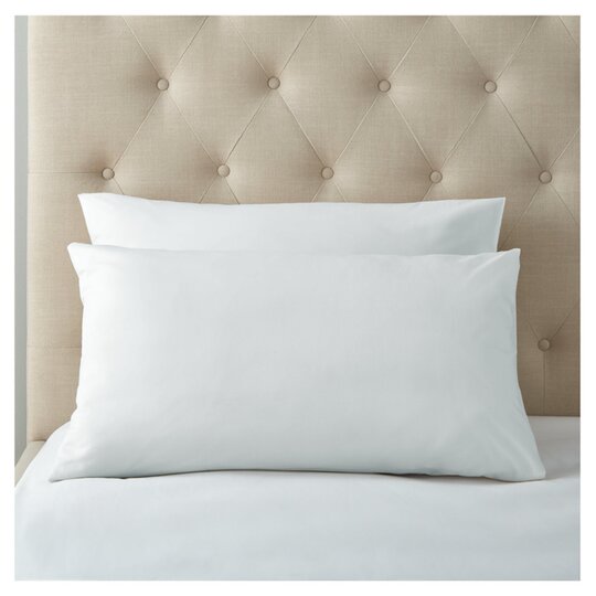Tesco White Pillowcase Pair - 5057373533838