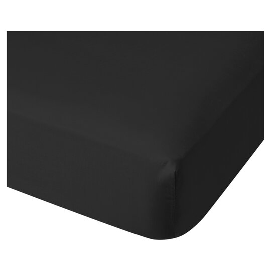Tesco Fitted Sheet Black Single - 5057373535214
