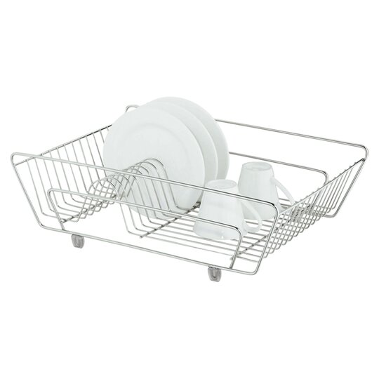 Tesco Stainless Steel Dish Drainer - 5057545092347