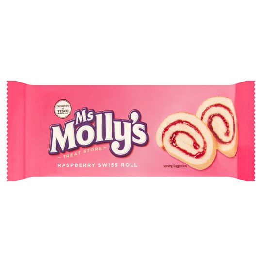 Ms Mollys Raspberry Swiss Roll - 5057545889770