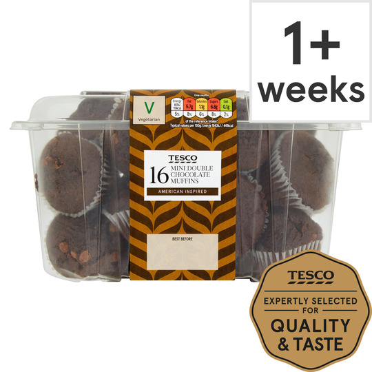 MINI DOUBLE CHOCOLATE MUFFINS - 5057753238759