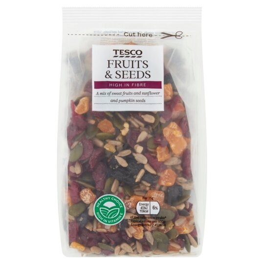 Tesco Fruit & Seed Mix 300G - 5057753521196