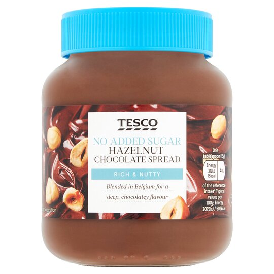 Tesco No added sugar. Hazelnut chocolate spread - 5057753795054