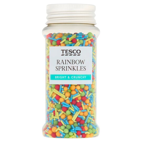 Tesco Rainbow Sprinkles 75G - 5057753897499