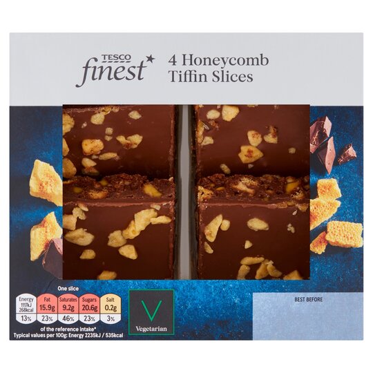 Tesco Finest 4 Honeycomb Tiffin Slices - 5057753899295