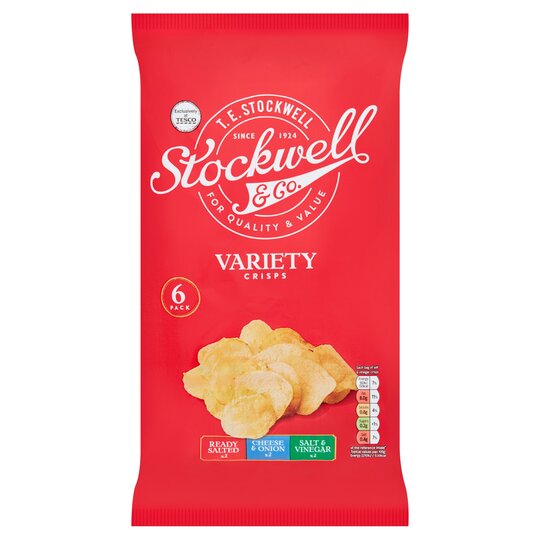 Stockwell & Co. Variety Pack Crisps 6X25g - 5057753920760