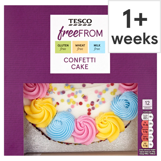 Tesco Free From Confetti Cake - 5057753928728