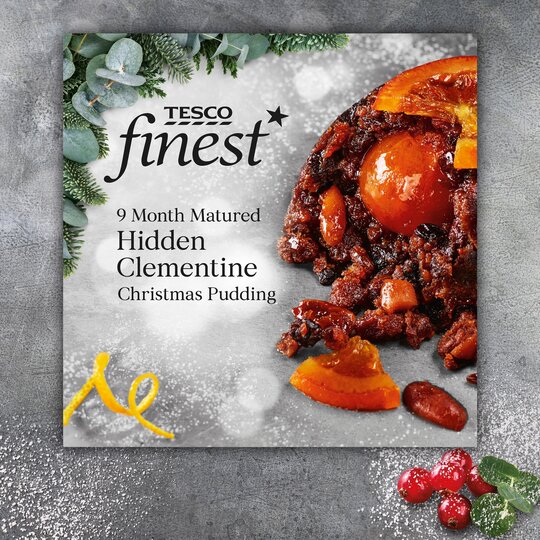 Tesco Finest Hidden Clementine Christmas Pudding 400G - 5057967095872