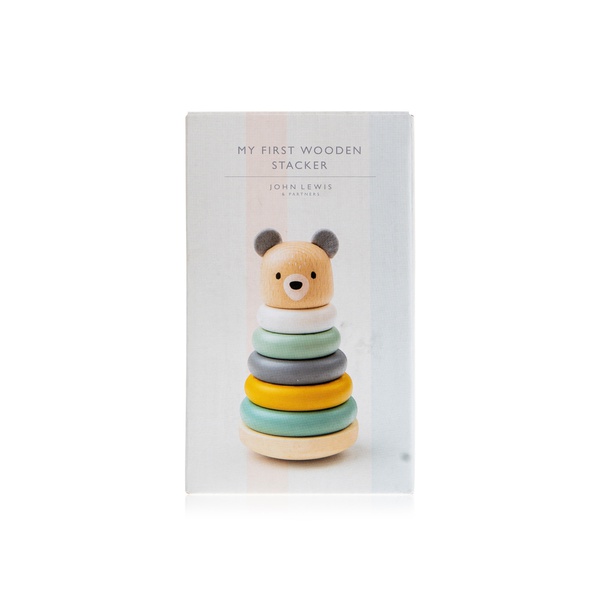 John Lewis & Partners My First Wooden Stacking Rings - Waitrose UAE & Partners - 5059139059187