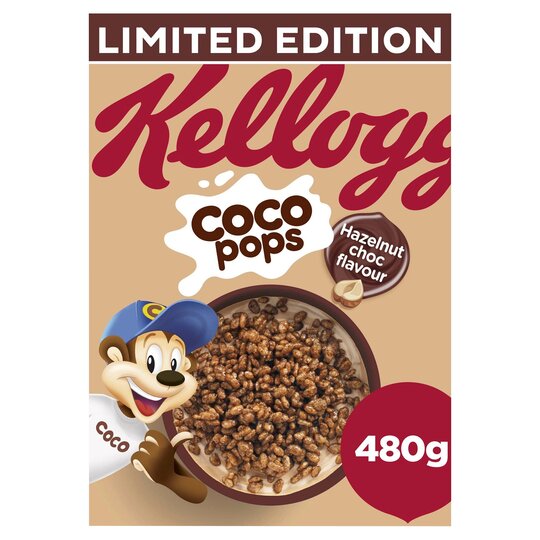 Kellogg's Limited Edition Coco Pops Hazelnut & Chocolate Flavoured 480G - 5059319017174