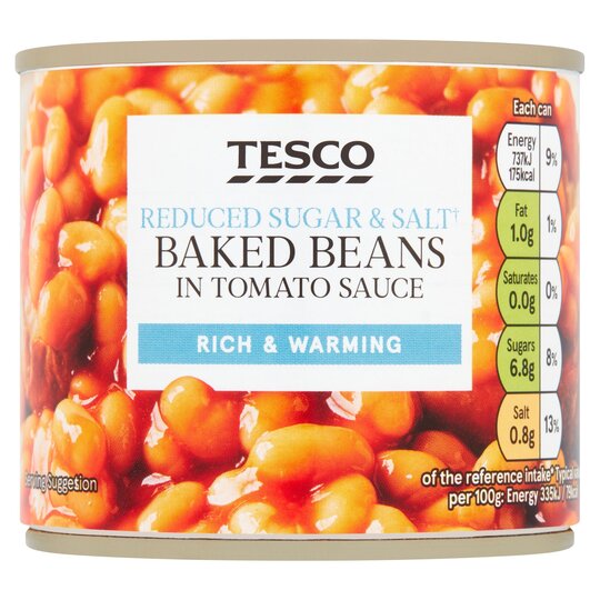 Tesco Reduced Sugar & Salt Baked Beans 220G - 5059512730856