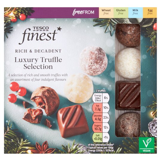 Tesco Finest Free From Luxury Truffle Selection 136G - 5059697258756