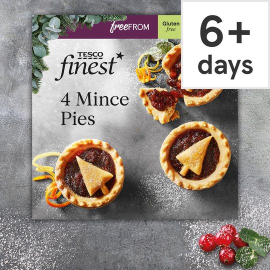 Tesco Finest Free From Mince Pies 4 Pack 200G - 5059697268823