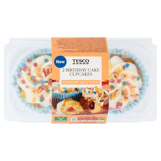 Tesco 2 Birthday Cake Cupcakes - 5059697384684