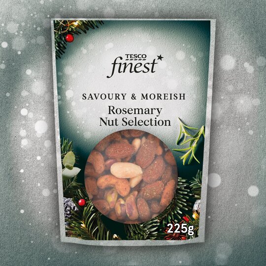 Tesco Finest Rosemary Nut Selection 225G - 5059697385421