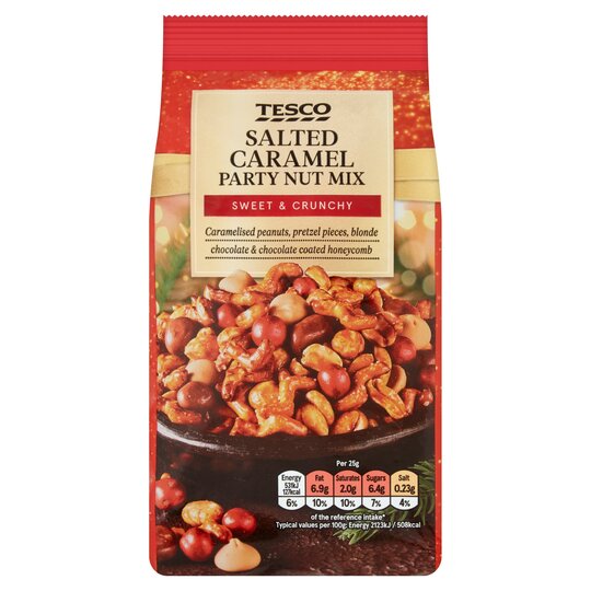 Tesco Salted Caramel Party Nut Mix 250G - 5059697692048