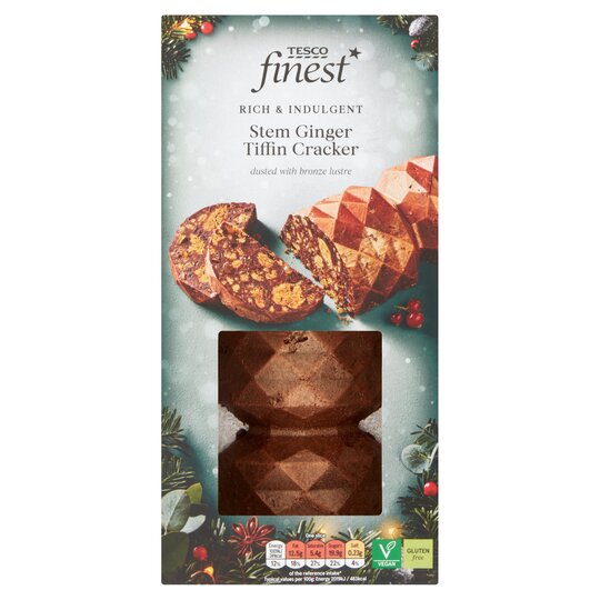 Tesco Finest Stem Ginger Tiffin Cracker 605G - 5059697743283