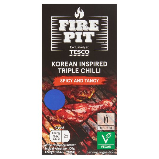 Tesco Firepit Korean Inspired Triple Chilli Rub & Glaze Kit 68G - 5059697752711