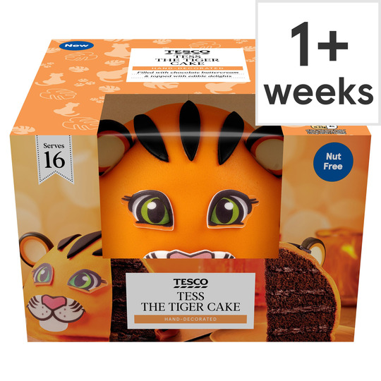 Tesco Tess The Tiger Cake - 5059697768828