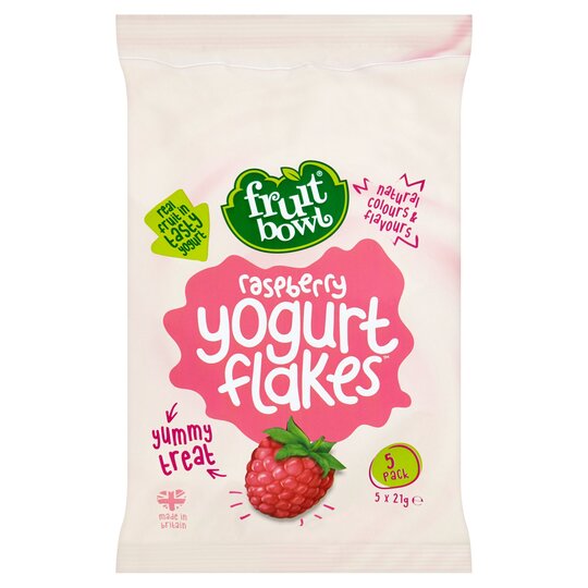 Fruit Bowl Yogurt Flakes Raspberry 5X21g - 5060011816163
