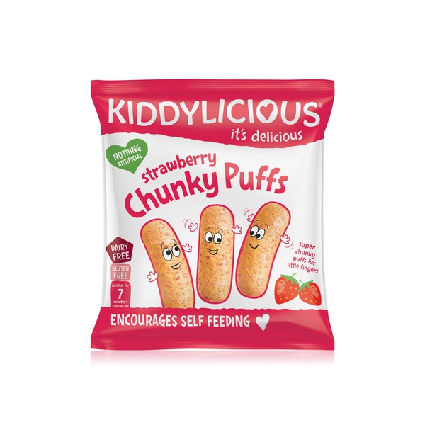 Kiddylicious chunky puffs strawberry 12g - Waitrose UAE & Partners - 5060040250976