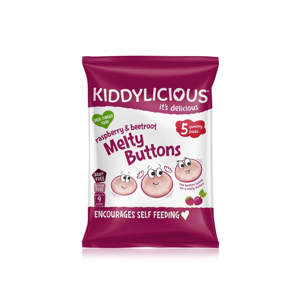 Kiddylicious raspberry beetroot melty buttons 30g - Waitrose UAE & Partners - 5060040252789