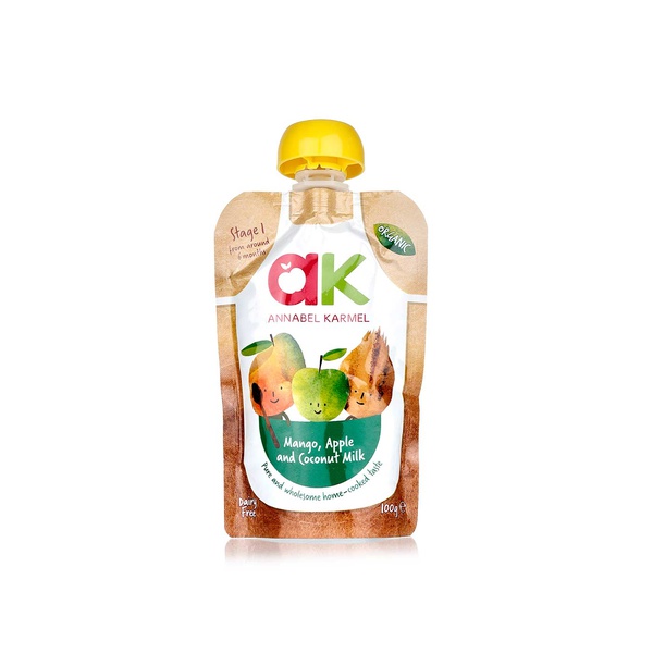 Annabel Karmel organic mango, apple & coconut milk puree 100g - Waitrose UAE & Partners - 5060077680692
