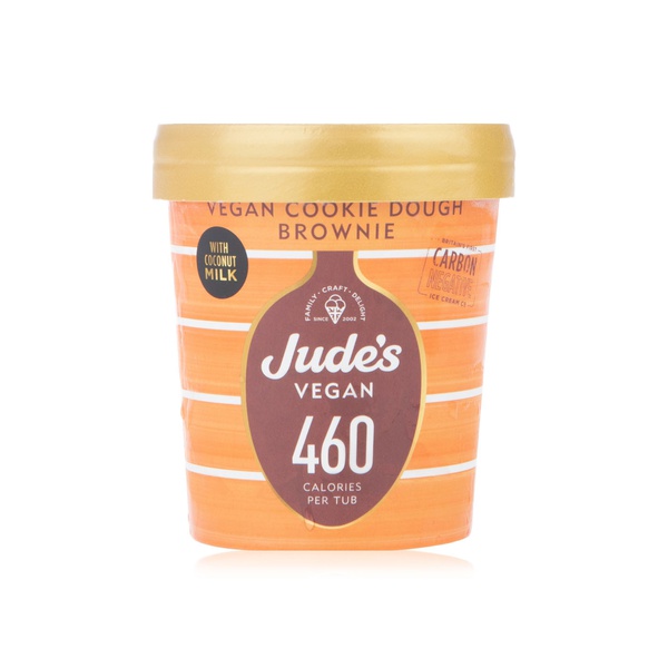 Jude's vegan lower calorie cookie dough brownie 460m - Waitrose UAE & Partners - 5060081114930