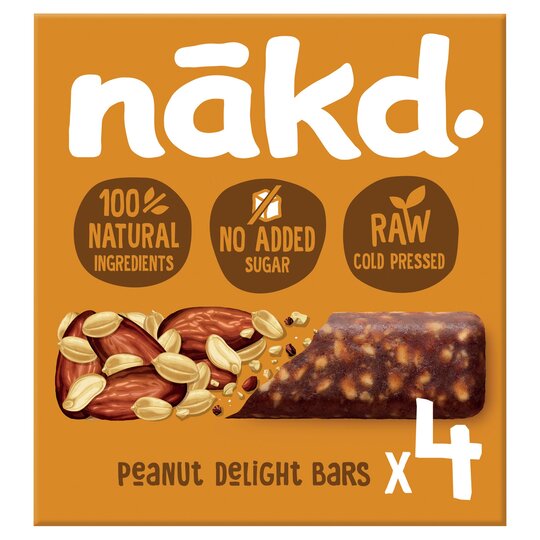 Nakd Peanut Delight Fruit & Peanut Bars 4X35g - 5060088709641