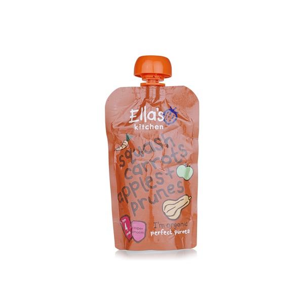 Ellas Kitchen organic butternut squash carrots 4+ months 120g - Waitrose UAE & Partners - 5060107330467