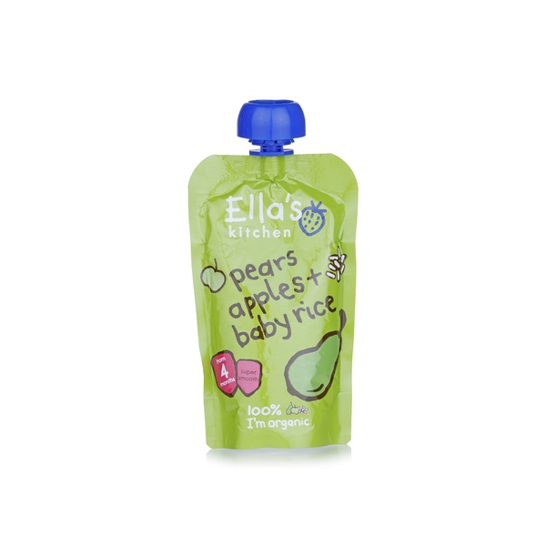 Ellas Kitchen pear and apple baby rice 4+ months 120g - Waitrose UAE & Partners - 5060107331990
